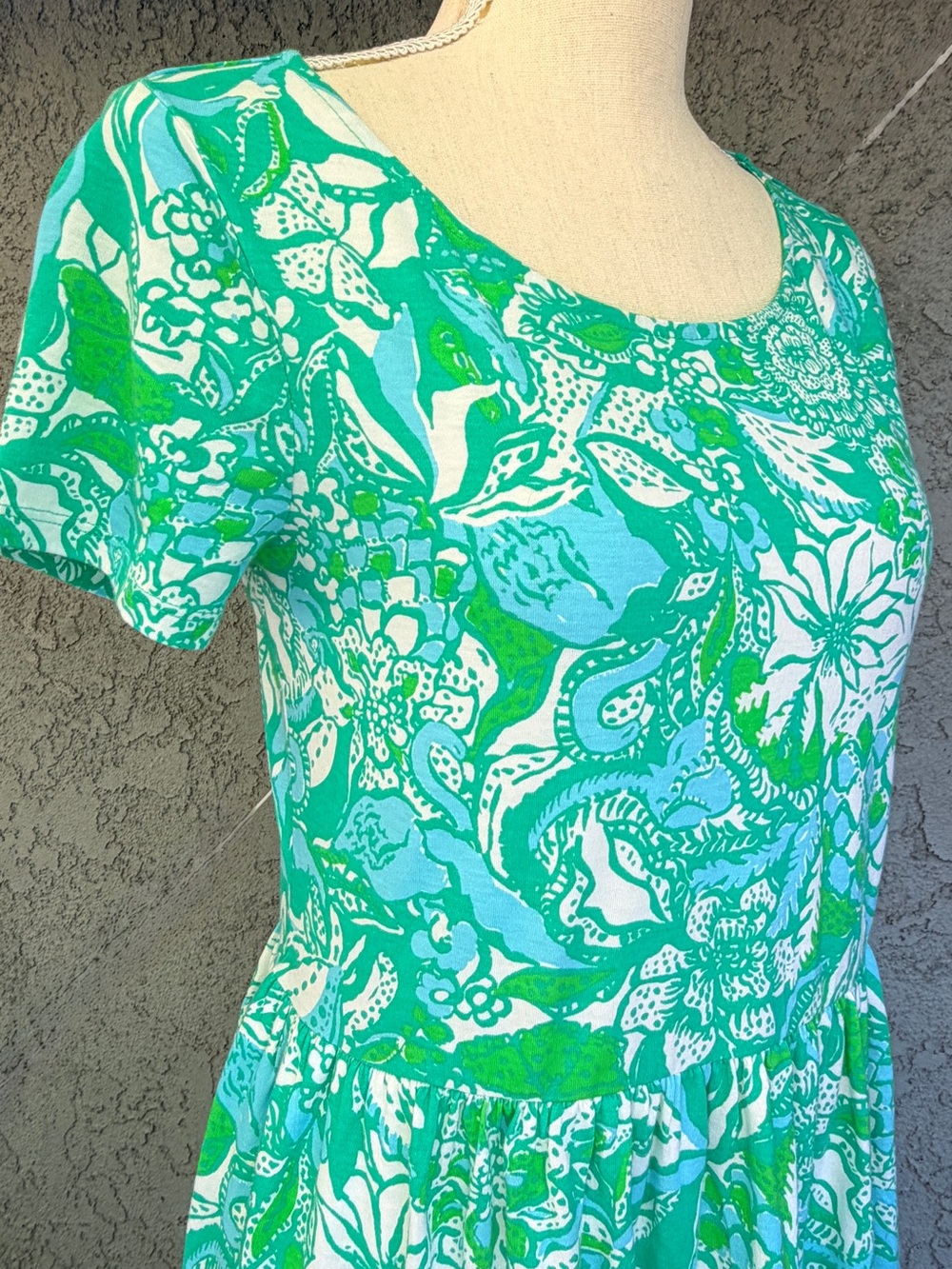 Lilly Pulitzer Tiered T-Shirt Dress Geanna Style 010343 Cotton Small NWOT - Picture 5 of 12